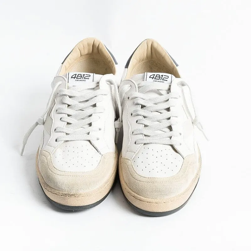 4B12 - COLLEZIONE UOMO 4B12 - Sneakers - Play U38 - Bianco Navy<Collezione Scarpe Uomo Sneakers
