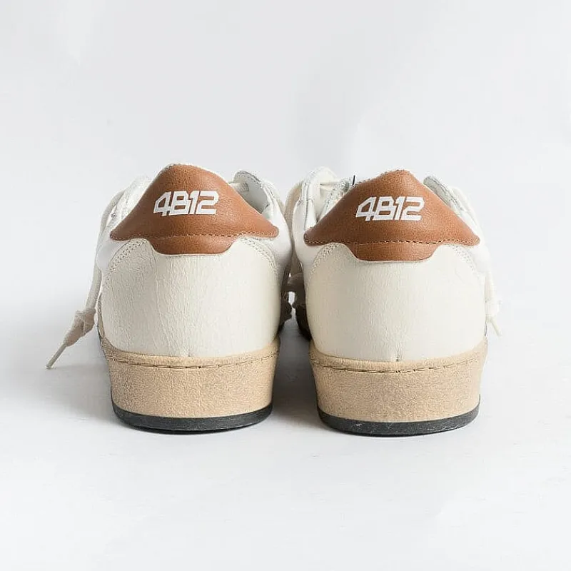 4B12 - COLLEZIONE UOMO 4B12 - Sneakers - Play U41 - Bianco Cuoio<Collezione Scarpe Uomo Sneakers