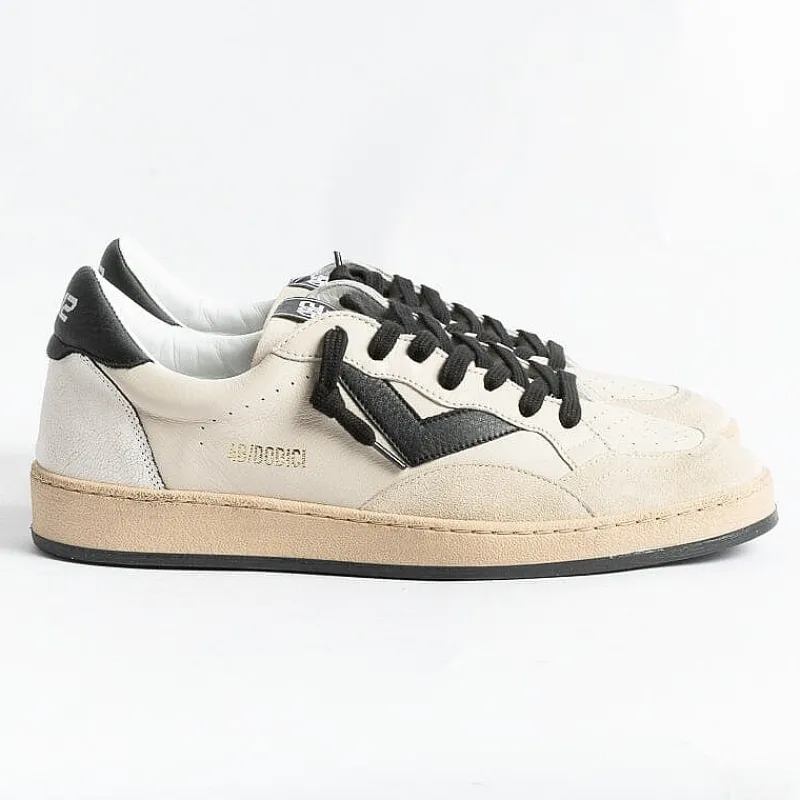 4B12 - COLLEZIONE UOMO 4B12 - Sneakers - Play U40 - Crema Nero<Collezione Scarpe Uomo Sneakers