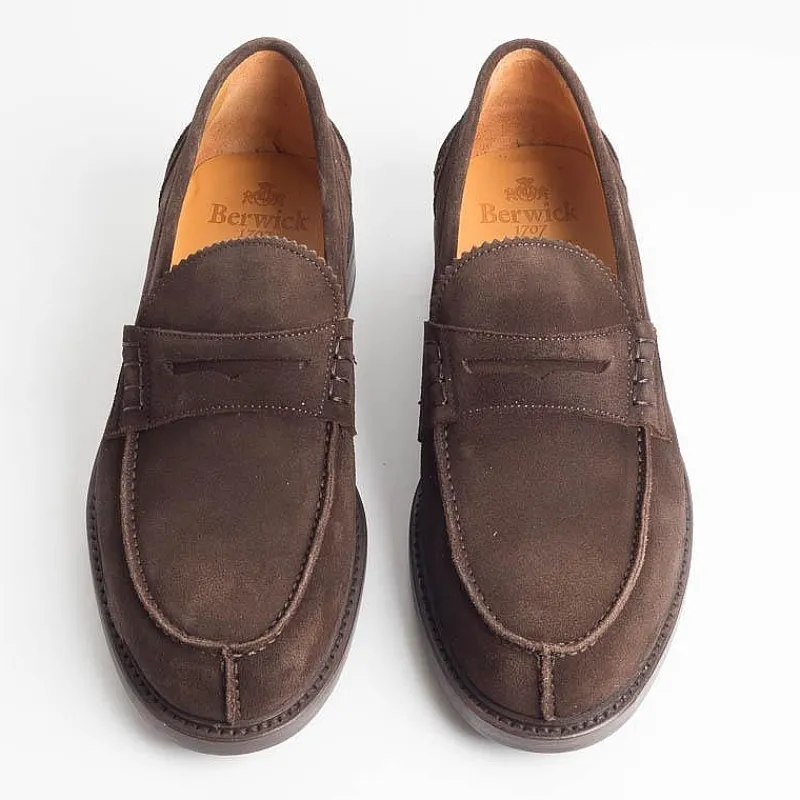 Berwick 1707 - 11053 - Mocassino - Camoscio Testa Di Moro<Collezione Scarpe Uomo Mocassini