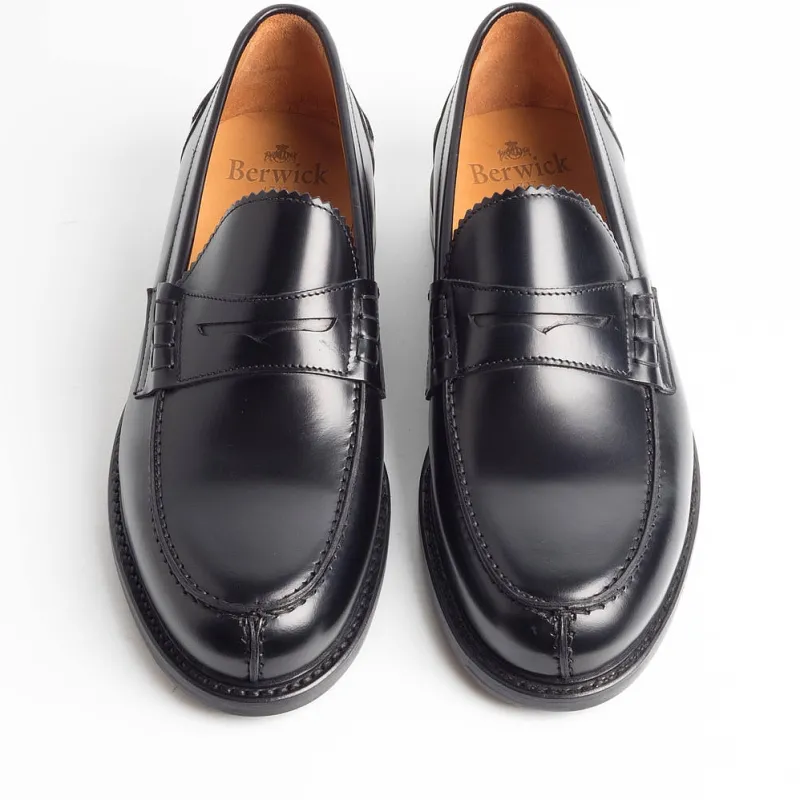 Berwick 1707 - 11053 - Mocassino Foderato - Rois Nero Fondo Gomma<Collezione Scarpe Uomo Mocassini