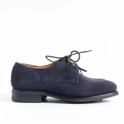 BERWICK 1707 - Collezione Donna Berwick 1707 - Allacciata 116 - Derby Liscio - Camoscio Blu<Collezione Scarpe Donna Allacciate