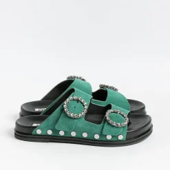 BIBI LOU - Sandali Bassi - 506Z Verde<Collezione Scarpe Donna Sandali Bassi
