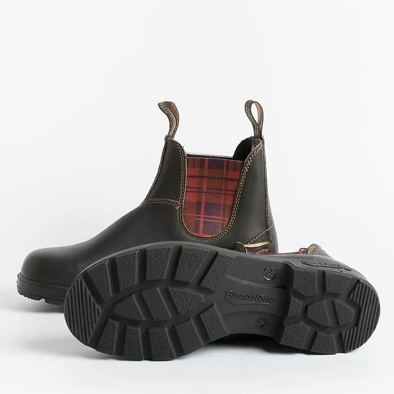Blundstone - Stivaletto 2100 - Marrone Quadri Rosso<Collezione Scarpe Donna Stivaletti