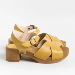 BOSABO - Sandali Con Tacco - 457 - Ocra<Collezione Scarpe Donna Sandali Con Tacco