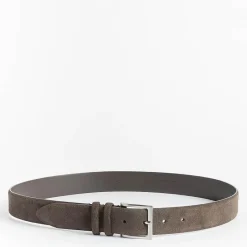 CAPPELLETTO 1948 - Collezione Uomo Cappellettoshop - Cintura - Camoscio Alaska - Testa Di Moro<Collezione Accessori Uomo Cinture