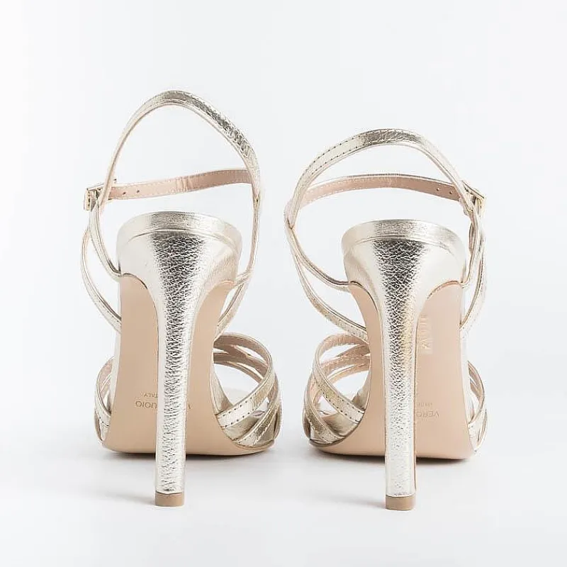 CAPPELLETTO 1948 Cappellettoshop - Sandali Con Tacco - Lilyan3 - Laminato Platino<Collezione Scarpe Donna Sposa