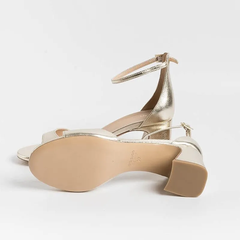 CAPPELLETTO 1948 Cappellettoshop - Sandali Con Tacco - Aleta 4 - Laminato Platino<Collezione Scarpe Donna Sandali Con Tacco