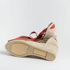 CASTAÑER Castaner - Sandali Con Tacco - Espadrillas - Bilina 6 - Rosso Carminio<Collezione Scarpe Donna Sandali Con Tacco