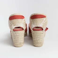 CASTAÑER Castaner - Sandali Con Tacco - Espadrillas - Bilina 6 - Rosso Carminio<Collezione Scarpe Donna Sandali Con Tacco