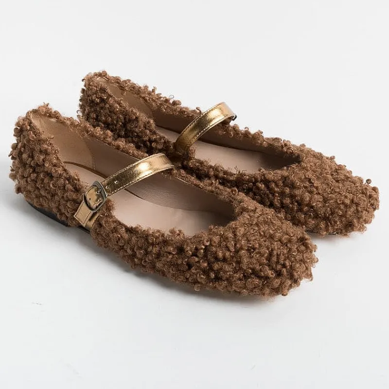 CHEVILLE - Ballerina - Nelda Na - Ricciolo Biscotto<Collezione Scarpe Donna Ballerine