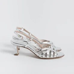 CHEVILLE - Sandali Con Tacco- Clizia - Argento<Collezione Scarpe Donna Sandali Con Tacco