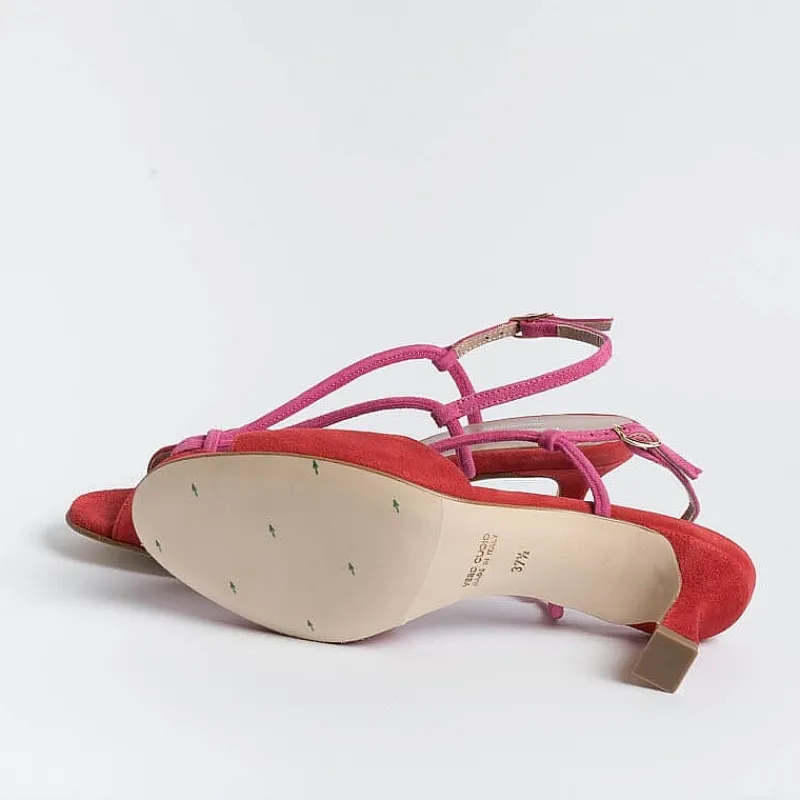 CHEVILLE - Sandali Con Tacco- Alida - Rosso Fuxia<Collezione Scarpe Donna Sandali Con Tacco