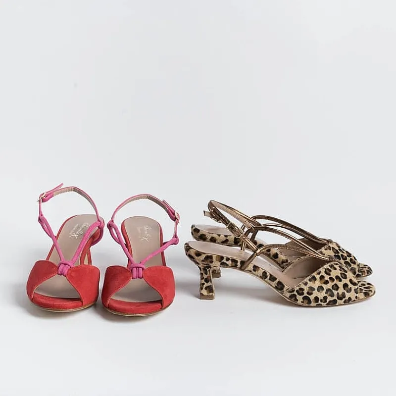 CHEVILLE - Sandali Con Tacco- Alida - Rosso Fuxia<Collezione Scarpe Donna Sandali Con Tacco