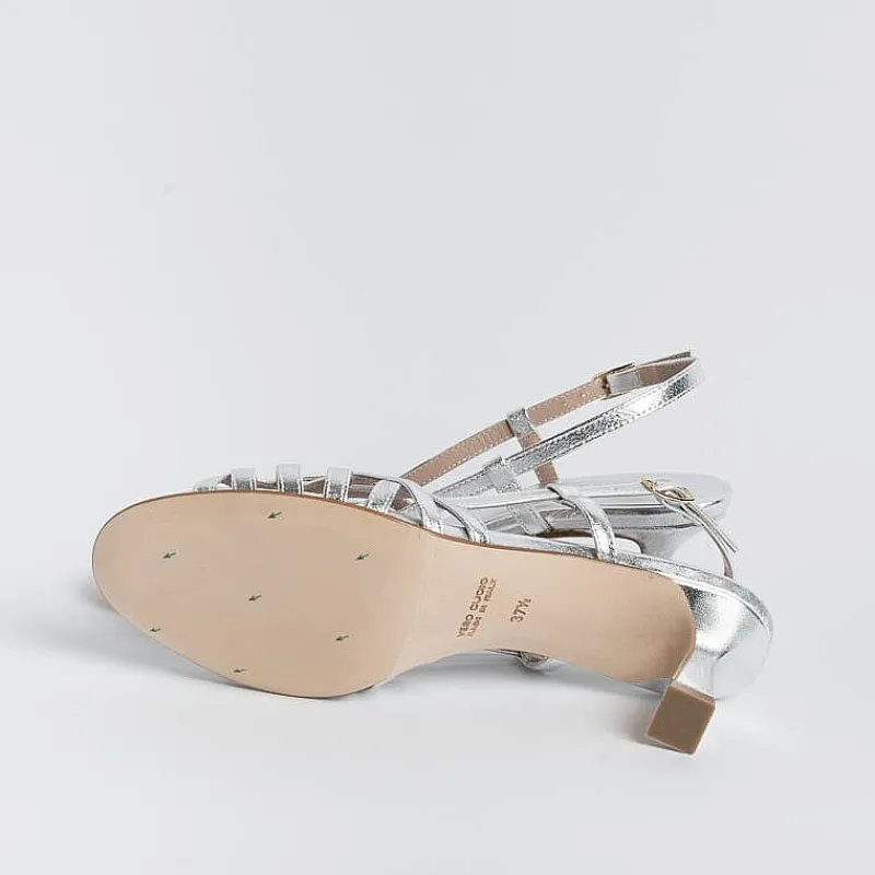 CHEVILLE - Sandali Con Tacco- Clizia - Argento<Collezione Scarpe Donna Sposa