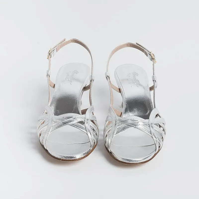 CHEVILLE - Sandali Con Tacco- Clizia - Argento<Collezione Scarpe Donna Sposa