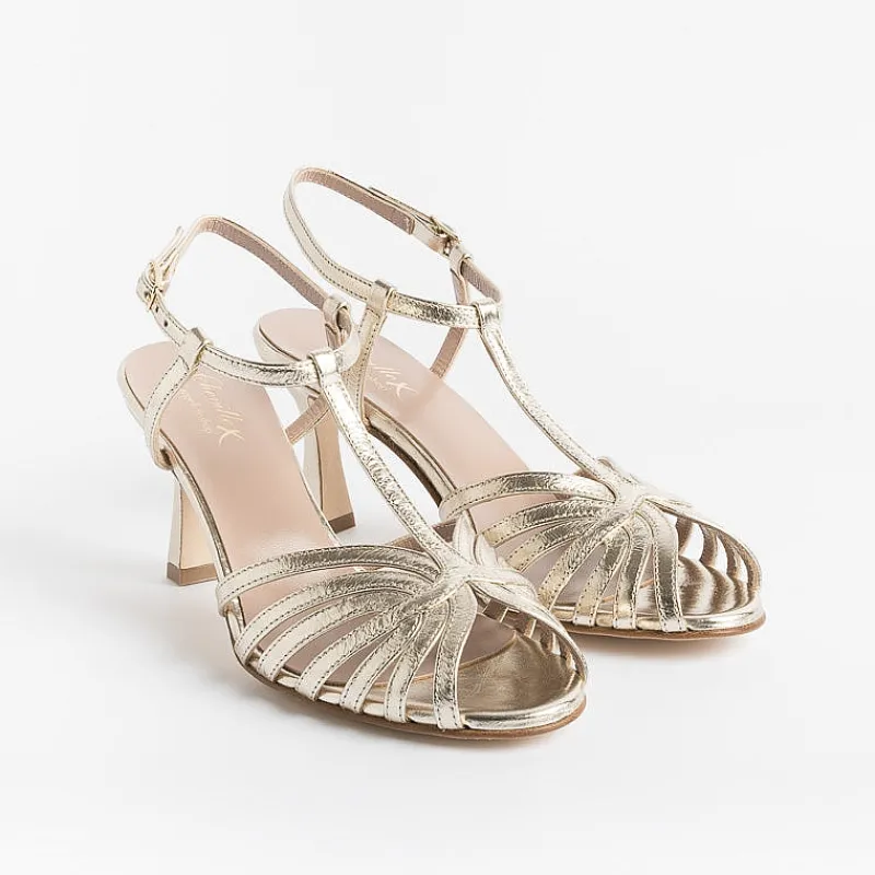 CHEVILLE - Sandali Con Tacco - Ofelia - Platino<Collezione Scarpe Donna Sposa