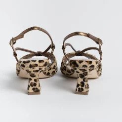 CHEVILLE - Sandali Con Tacco - Alida - Leopardo Bronzo<Collezione Scarpe Donna Sandali Con Tacco