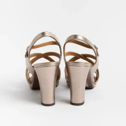 CHIE MIHARA - Collezione Donna Chie Mihara - Sandali Con Tacco - Arana - Laminato Champagne<Collezione Scarpe Donna Sandali Con Tacco