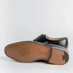 Church's - Doppia Fibbia Cowes - Vitello Nero<Collezione Scarpe Uomo Doppia Fibbia