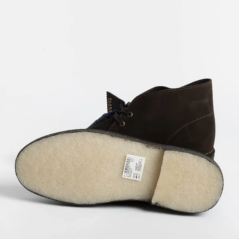 CLARKS - Collezione Uomo Clarks - Polacco - Desert Coal - Camoscio Brown<Collezione Scarpe Uomo Polacchi