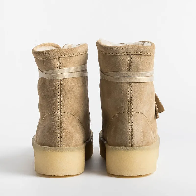 CLARKS - Collezione Donna Clarks - Stivaletto Wallabeecup Hi - Beige<Collezione Scarpe Donna Stivaletti