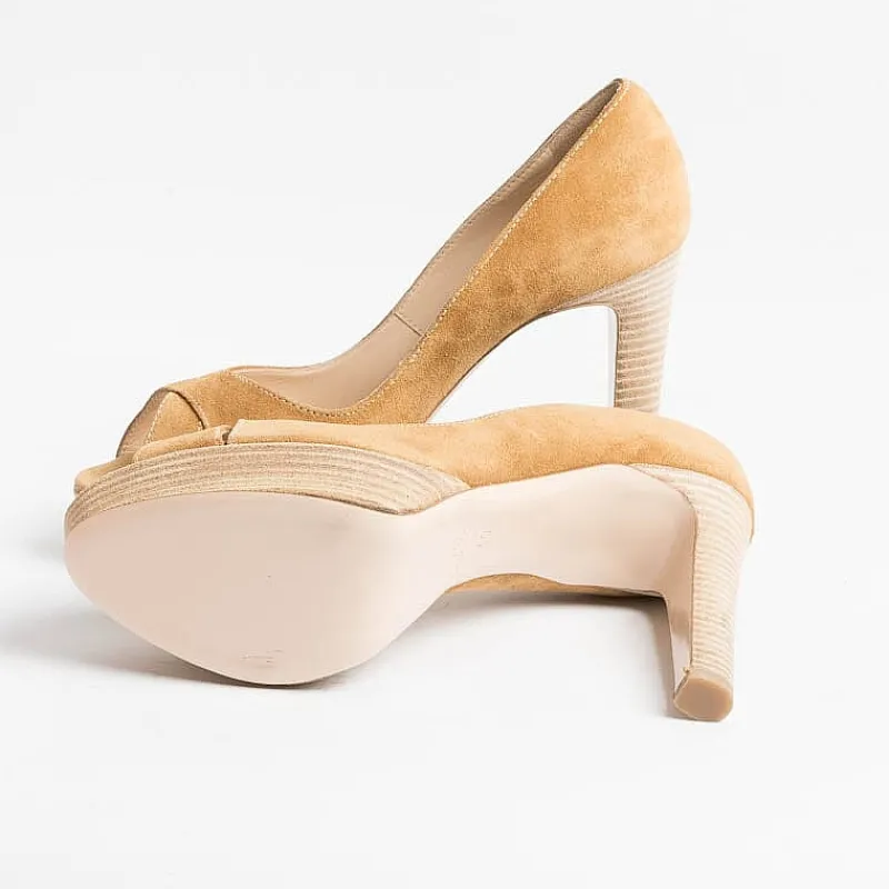CONTO A Claude Mare - Decollete - Newtomia - Camoscio Beige<Collezione Scarpe Donna Decollete