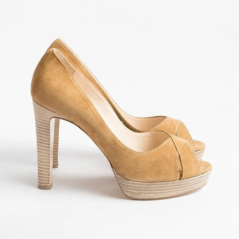 CONTO A Claude Mare - Decollete - Newtomia - Camoscio Beige<Collezione Scarpe Donna Decollete