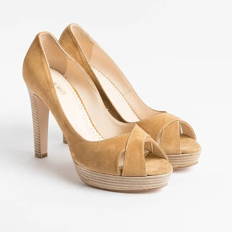 CONTO A Claude Mare - Decollete - Newtomia - Camoscio Beige<Collezione Scarpe Donna Decollete
