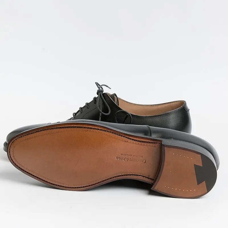 CROCKETT & JONES - Francesina - Connaught - 27742A - Pelle Nero<Collezione Scarpe Uomo Cerimonia