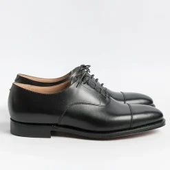 CROCKETT & JONES - Francesina - Connaught - 27742A - Pelle Nero<Collezione Scarpe Uomo Francesine