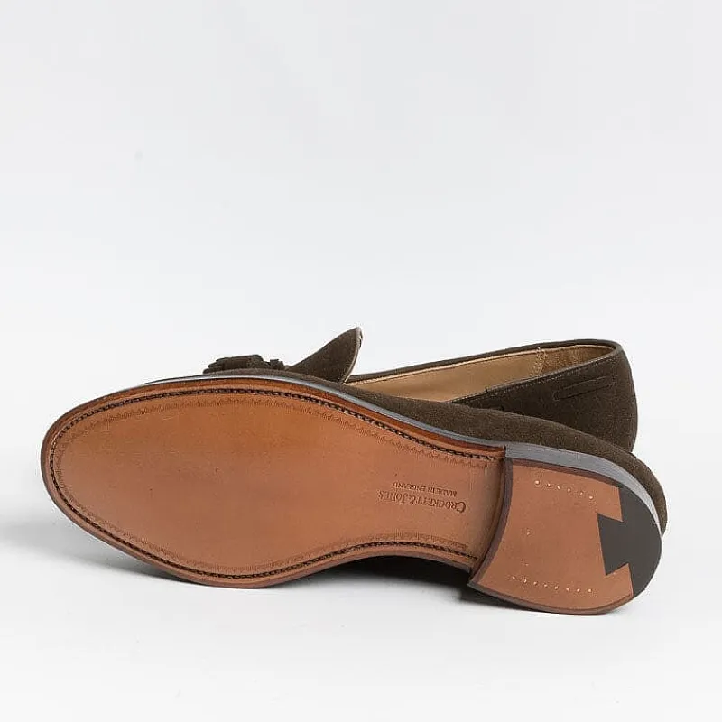 CROCKETT & JONES - Mocassino - Cavendish 2- 29376A - Camoscio Testa Di Moro<Collezione Scarpe Uomo Mocassini