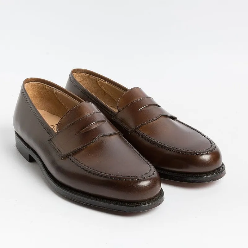 CROCKETT & JONES - Mocassino - Boston- 28363A - Pelle Testa Di Moro<Collezione Scarpe Uomo Mocassini