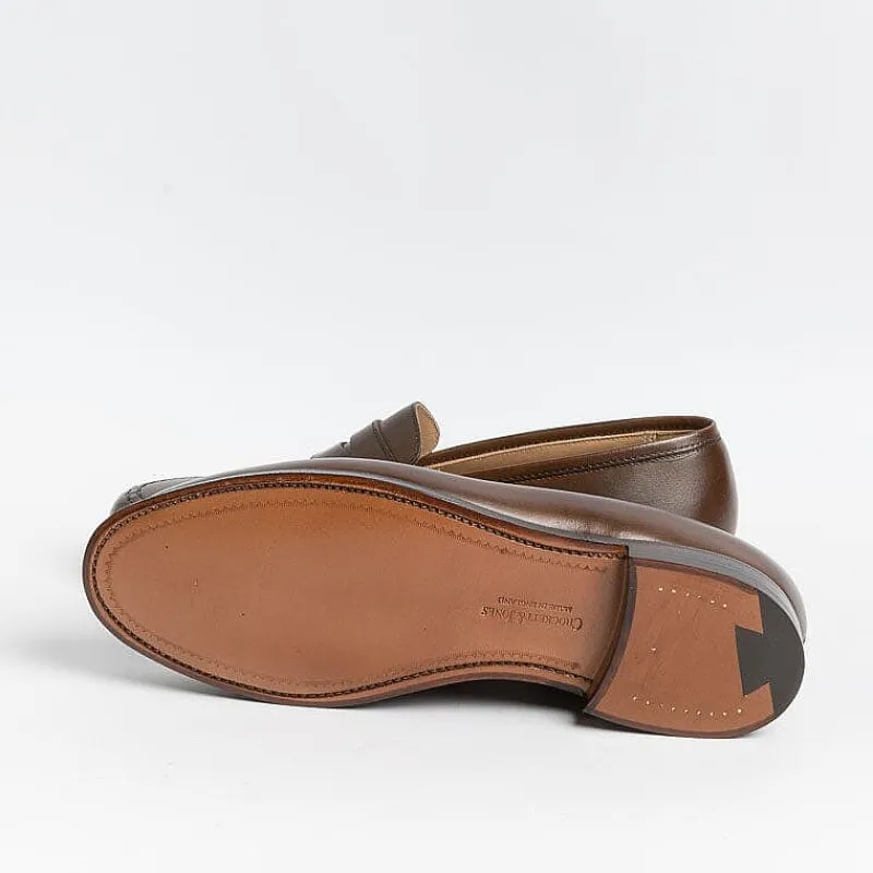CROCKETT & JONES - Mocassino - Boston- 28363A - Pelle Testa Di Moro<Collezione Scarpe Uomo Mocassini