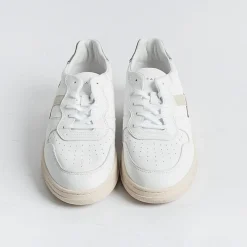 DATE - Sneakers - Court 2.0 - Vintage Calf White Army<Collezione Scarpe Uomo Sneakers