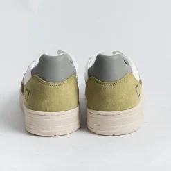 DATE - Sneakers - Court 2.0 - Vintage Calf White Army<Collezione Scarpe Uomo Sneakers