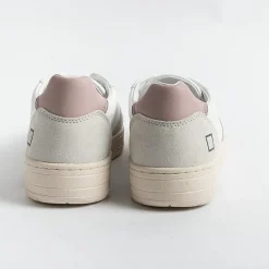 DATE - Sneakers - Court Basic - Bianco Rosa<Collezione Scarpe Donna Sneakers