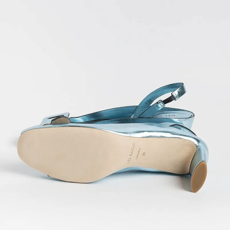 DEL CARLO - Sling Back - 11303 - Mirror - Cielo<Collezione Scarpe Donna Sling Back