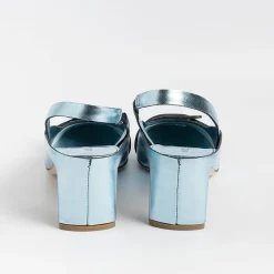 DEL CARLO - Sling Back - 11303 - Mirror - Cielo<Collezione Scarpe Donna Sling Back