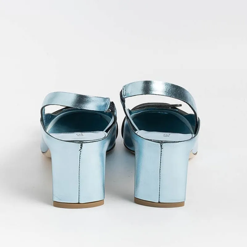 DEL CARLO - Sling Back - 11303 - Mirror - Cielo<Collezione Scarpe Donna Cerimonia - Scarpe E Pochette