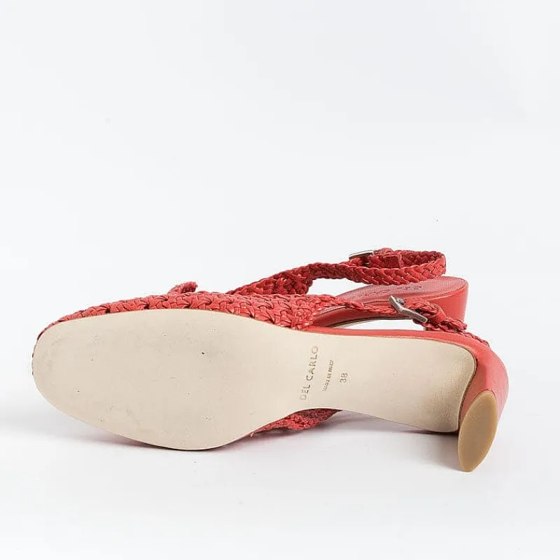 DEL CARLO - Sling Back - 11503 - Miro - Intreccio Papavero<Collezione Scarpe Donna Sling Back