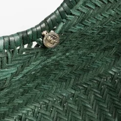 DRAGON - Borsa Intrecciata - Verde<Collezione Borse Donna Borse A Mano