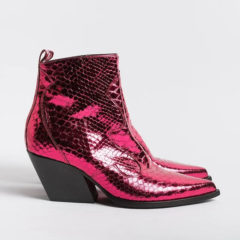 Elena Iachi - Stivaletto Texano E2040 - Bangkok Peonia<Collezione Scarpe Donna Texani