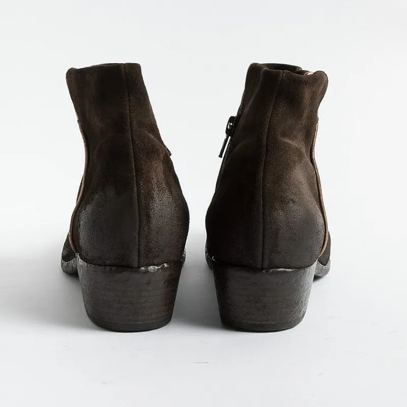 Elena Iachi - Stivaletto Texano E3308 - Hombre Ebano Wash<Collezione Scarpe Donna Stivaletti