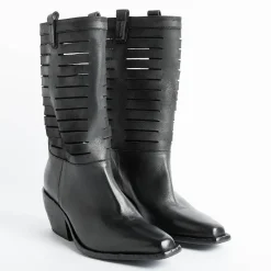 Elena Iachi - Stivali Texano E2882 - Boston Nero<Collezione Scarpe Donna Texani