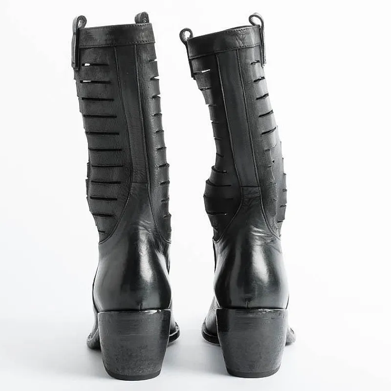 Elena Iachi - Stivali Texano E2882 - Boston Nero<Collezione Scarpe Donna Texani