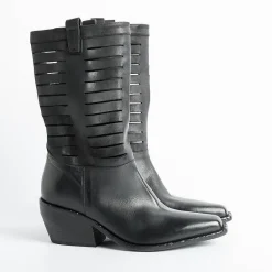Elena Iachi - Stivali Texano E2882 - Boston Nero<Collezione Scarpe Donna Texani