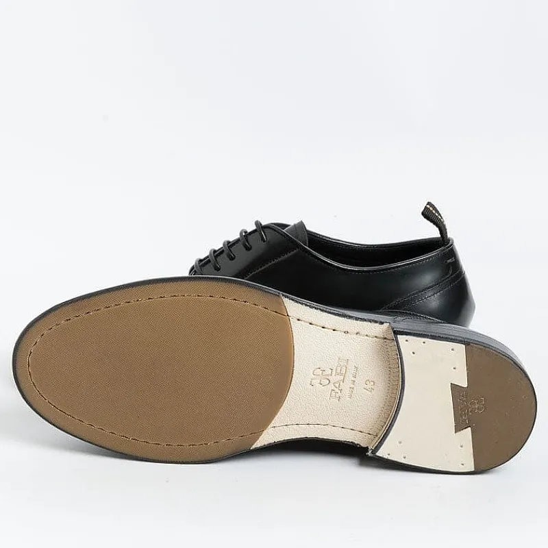 FABI - Derby - Fu0840 - Cavaliere Pelle Nero<Collezione Scarpe Uomo Allacciate
