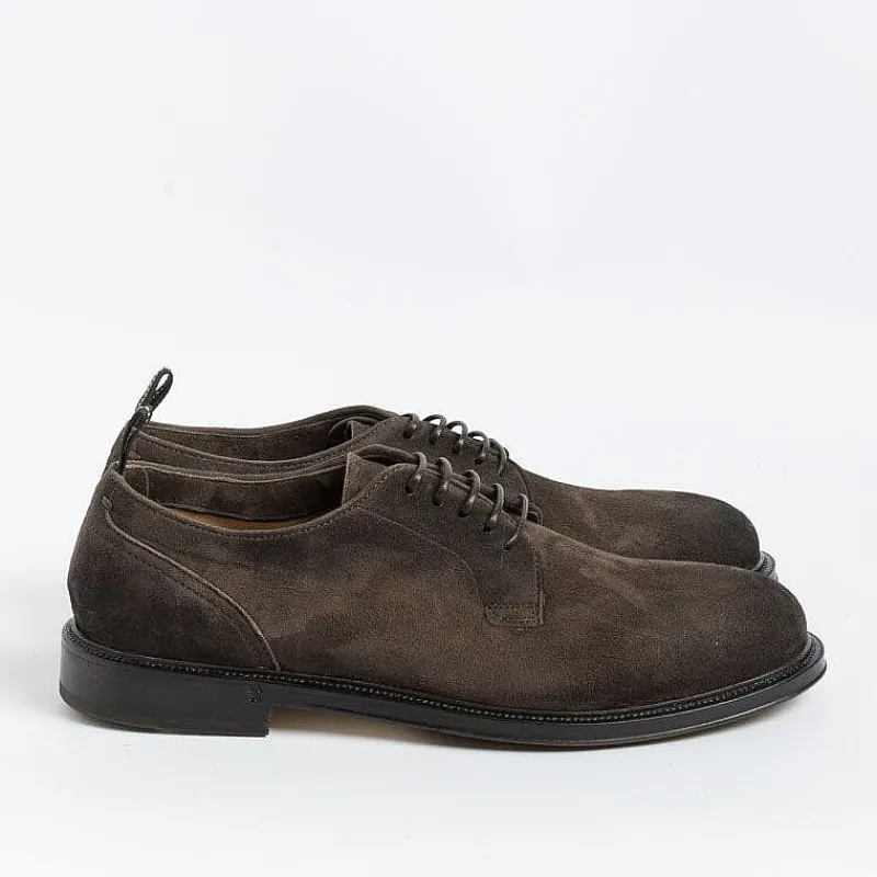 FABI - Derby -Fu0842 - Camoscio Vintage Testa Di Moro<Collezione Scarpe Uomo Allacciate