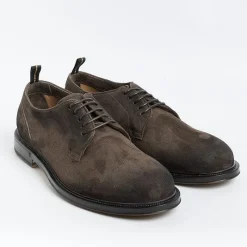 FABI - Derby -Fu0842 - Camoscio Vintage Testa Di Moro<Collezione Scarpe Uomo Allacciate